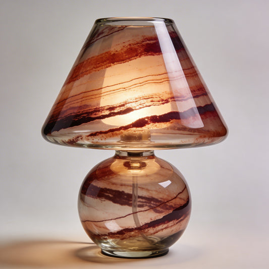 Modern Glass Mushroom Table Lamp