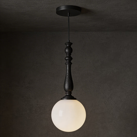 Modern Spindle Orb Pendant Light
